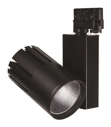 ΣΠΟΤ ΡΑΓΑΣ LED 30W 4000K 4 ΓΡΑΜΜΩΝ ΜΑΥΡΟ PLUS